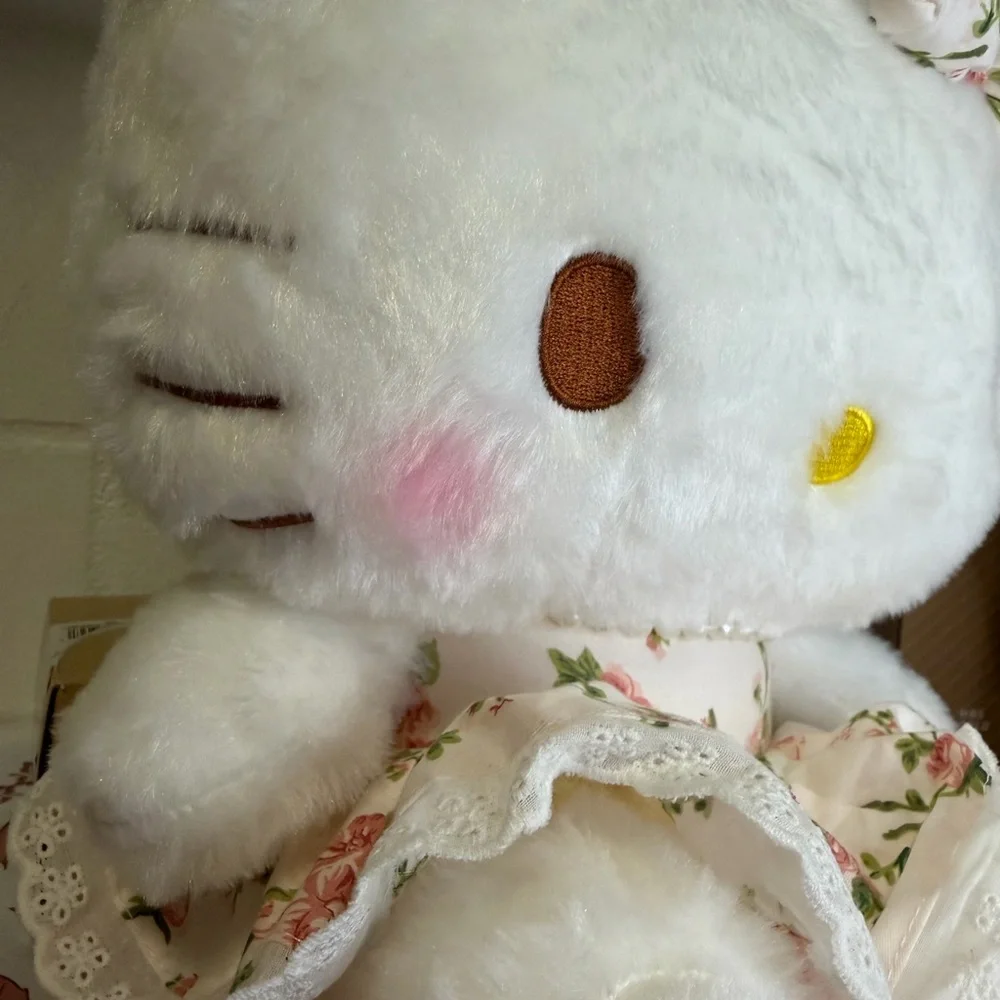 Hello Kitty Floral Plush with Pink Accents - Picture 3 of 5